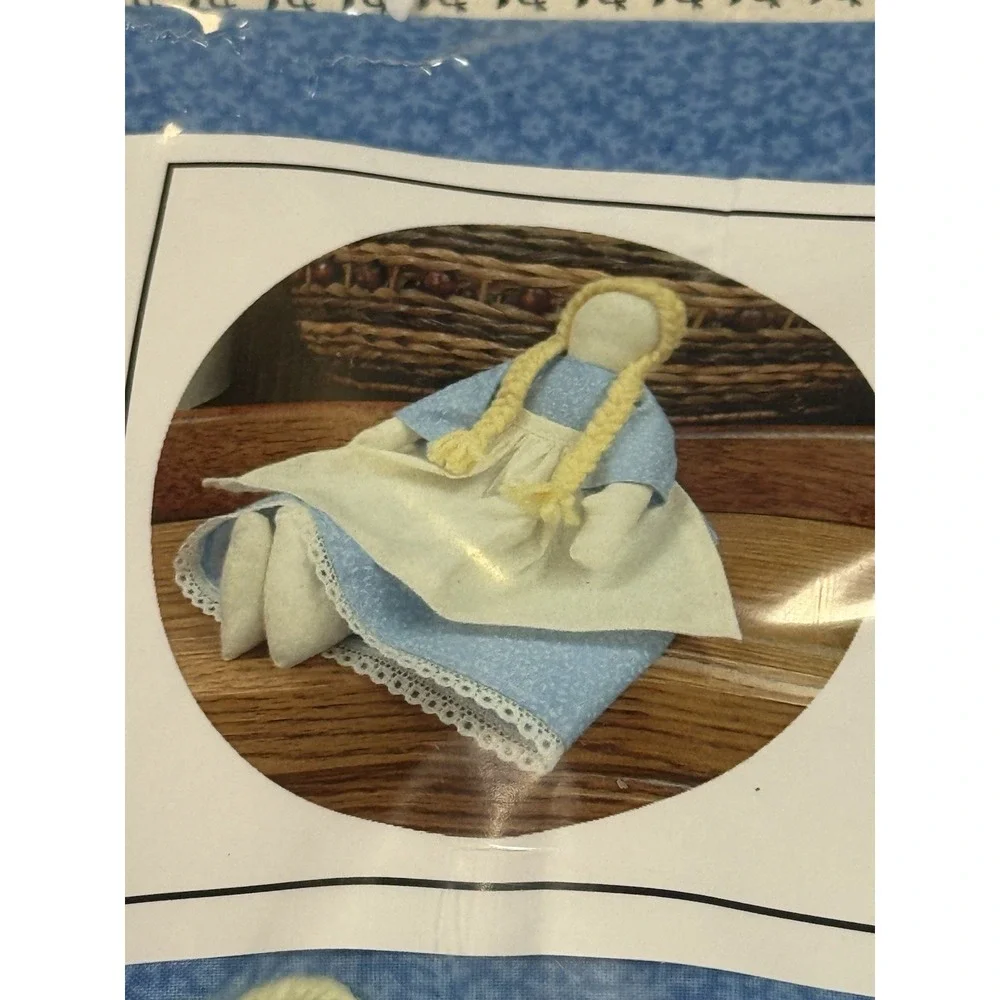 Rag Doll Craft Kit Historical Folk Toys LLC 4715 Blonde Blue Dress